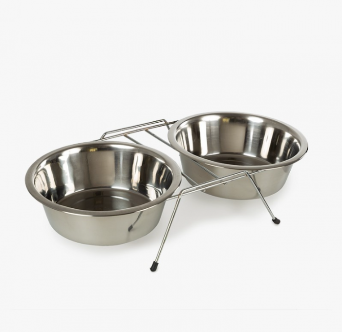 Double stainless steel feeder 250ml